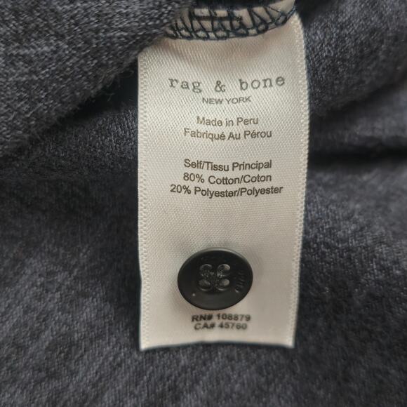 rag & bone Mens Medium Standard Issue Black Polo Shirt - Picture 11 of 14